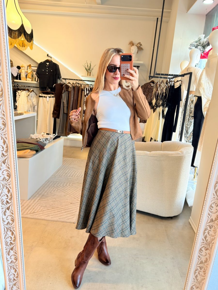 FALDA CUADROS GREEN - Imagen 2