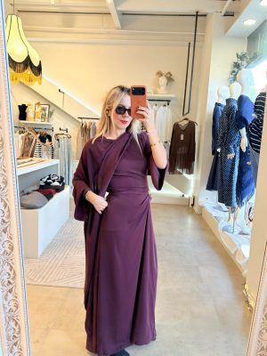 VESTIDO BURGUNDY LARGO