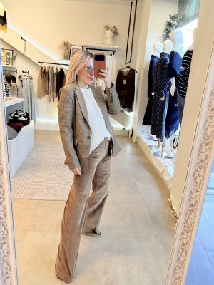 BLAZER CUADROS BROWN