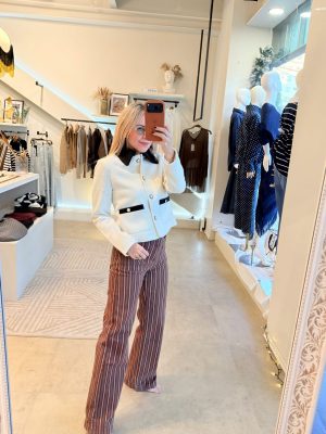 BLAZER CHANEL BLACK WHITE