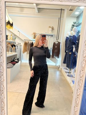 PANTALÓN VELVET LENTEJUELA BLACK