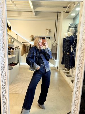 JACKET DENIM BRILLOS