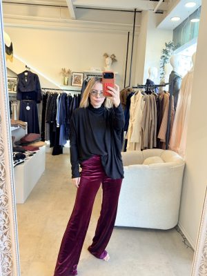 PANTALÓN VELVET BURGUNDY