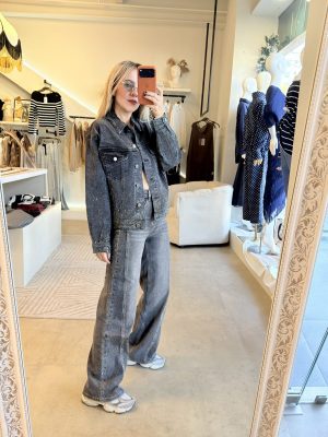 JEANS BRILLOS DENIM BLACK