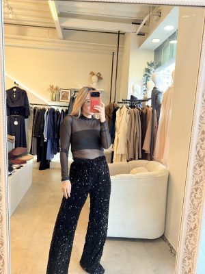 PANTIBLUSA MESH BLACK