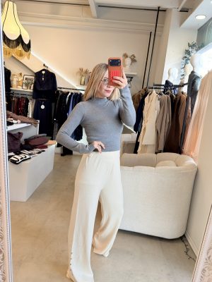 PANTALÓN PUNTO CREAM