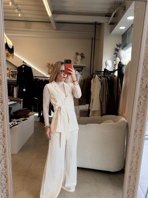 CONJUNTO OATMEAL CHALECO