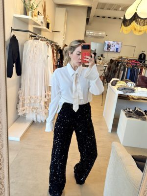 BLUSA OATMEAL CORBATÍN