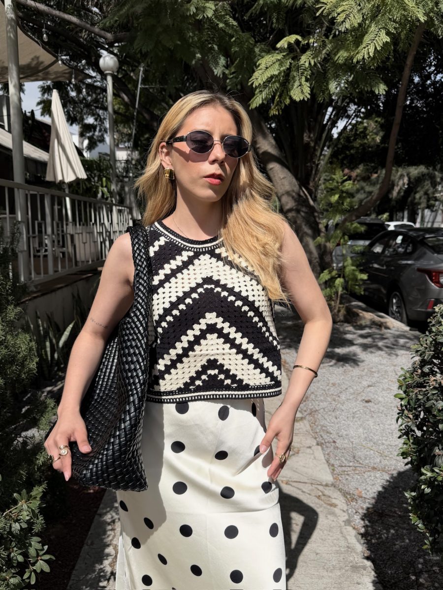 BLUSA TEJIDA BLACK WHITE - Imagen 3