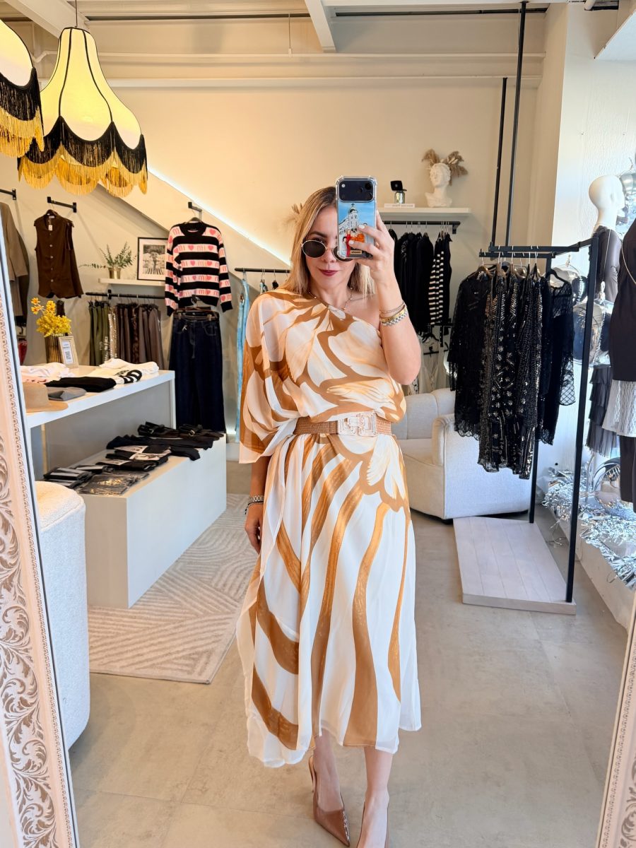 VESTIDO ONE SHOULDER YELLOW - Imagen 7