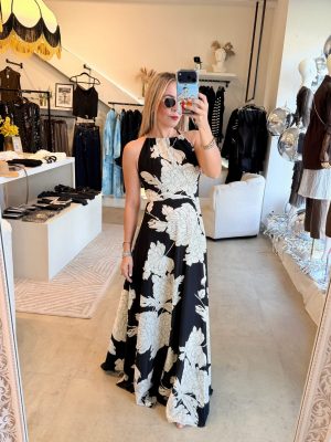 VESTIDO LARGO BLACK WHITE