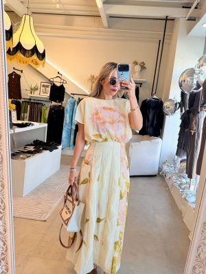 CONJUNTO YELLOW FLOWERS FALDA