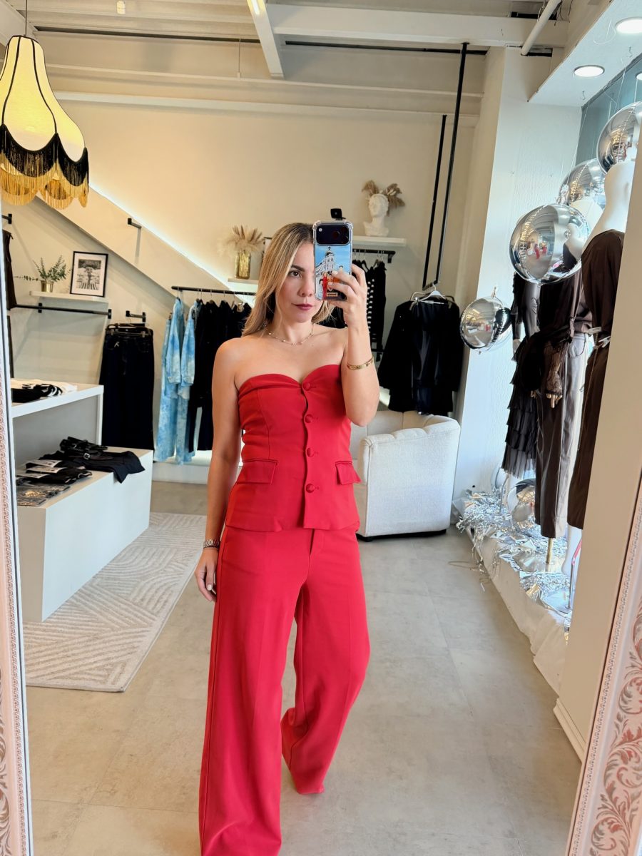 CONJUNTO STRAPLESS RED - Imagen 6