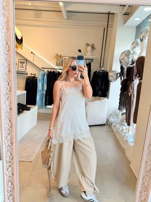 BLUSA ENCAJE SATIN SILVER