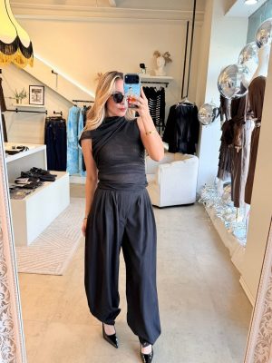 BLUSA MESH CAPA BLACK