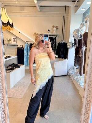 BLUSA STRAPLESS YELLOW