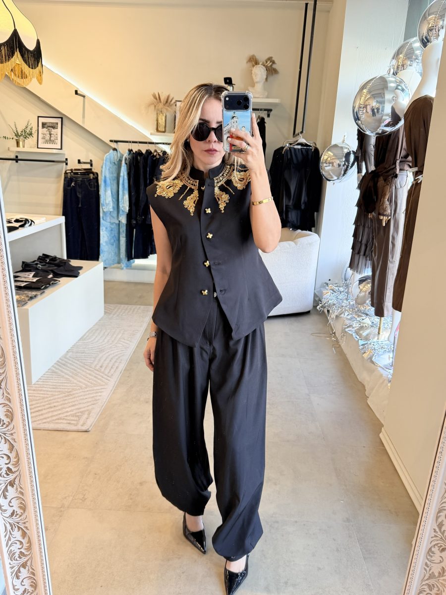 CHALECO DISEÑADOR BLACK