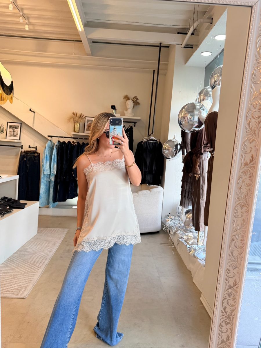 BLUSA ENCAJE SATIN SILVER - Imagen 4