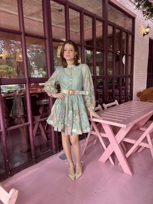 VESTIDO CORTO GREEN DUPE