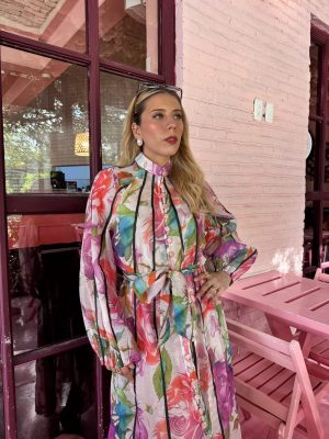 VESTIDO FLORAL LARGO DUPE