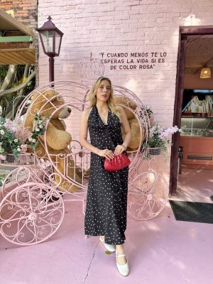 VESTIDO HALTER POLKA BLACK