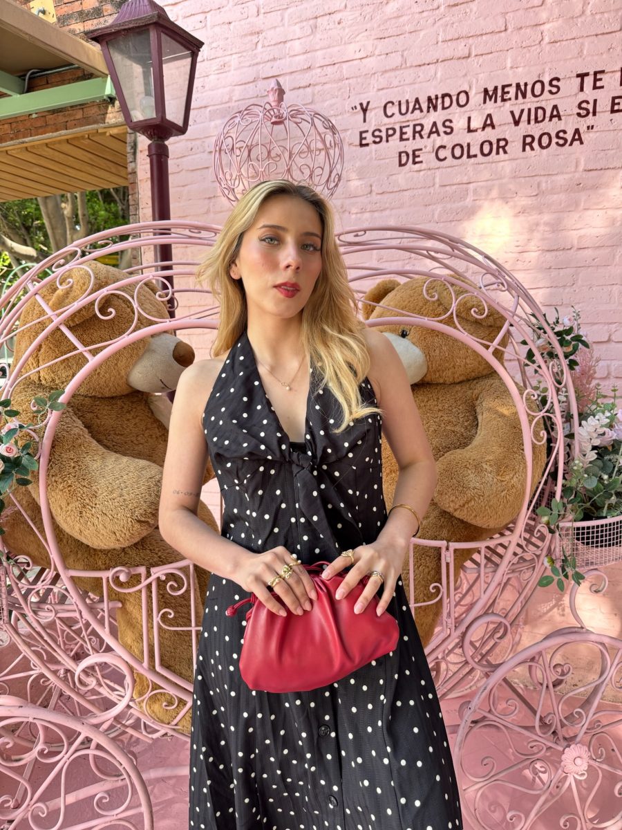 VESTIDO HALTER POLKA BLACK - Imagen 3