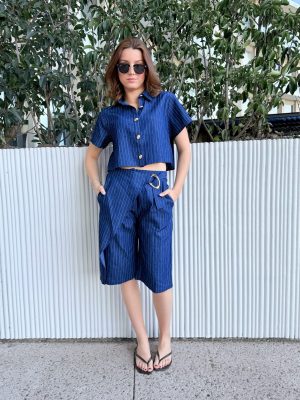 CONJUNTO BERMUDA BLUE LINES