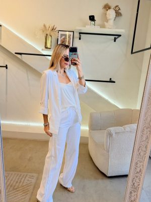 CONJUNTO LINO WHITE BLAZER