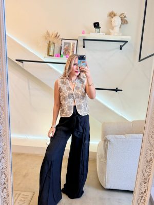 CHALECO DISEÑADOR BEIGE