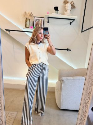 BLUSA CHALECO TEJIDA IVORY