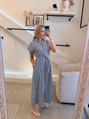 VESTIDO POSITANO LINES BLUE