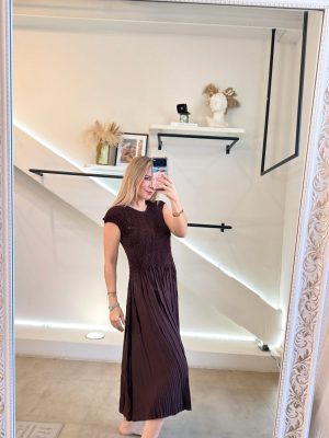 VESTIDO CLÁSICO ESPAÑOL BROWN