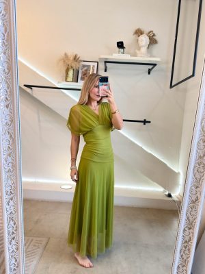 VESTIDO ESPAÑOL MESH VERDE