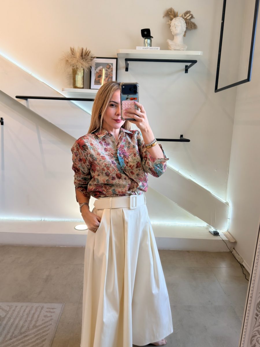 FALDA CREAM CINTURON - Imagen 2