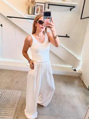 PANTALÓN BASIC SATIN IVORY