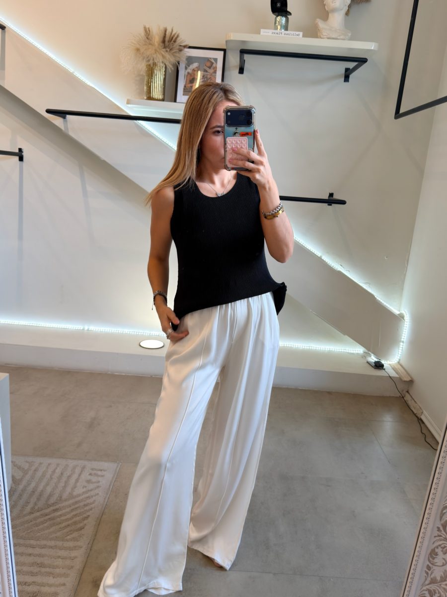 PANTALÓN BASIC SATIN IVORY - Imagen 7