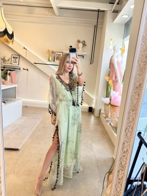 VESTIDO LARGO GREEN HINDÚ