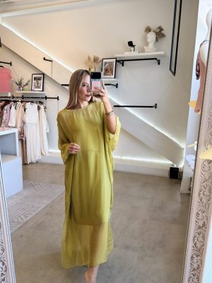 VESTIDO ESPAÑOL LISO GREEN