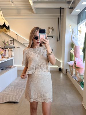 CONJUNTO FALDA CROCHET