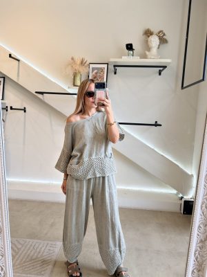 CONJUNTO LINEN OLIVE