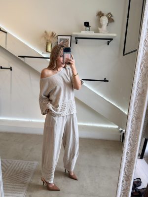 CONJUNTO LINEN BEIGE