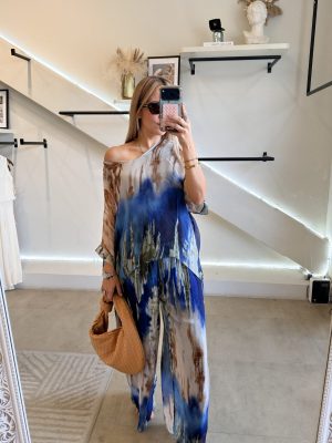 CONJUNTO SEDA MARMOLEADO