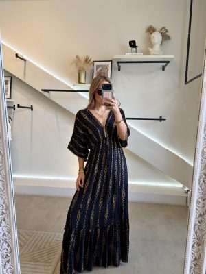 VESTIDO BLACK GOLD HINDÚ