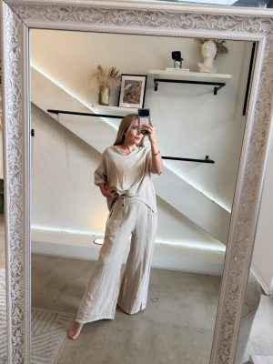 CONJUNTO LINEN BEIGE