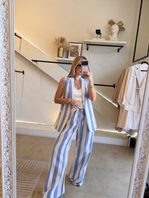 CONJUNTO CHALECO RAYAS