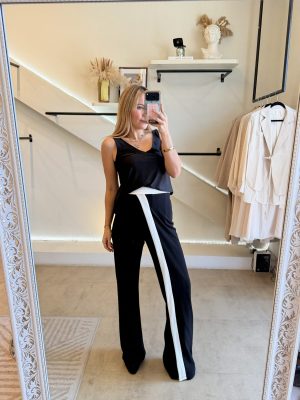 PANTALÓN ASIMÉTRICO BICOLOR