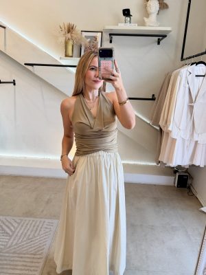 FALDA BEIGE JAPONÉS