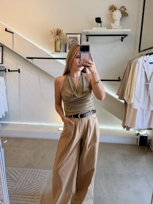 PANTALÓN LINO BROWN