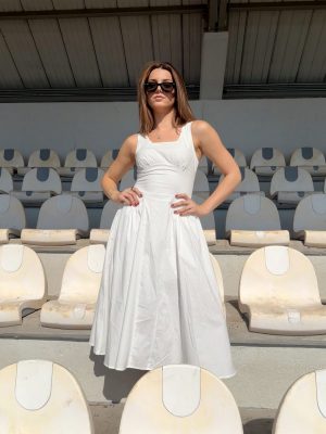 VESTIDO WHITE POPELINA