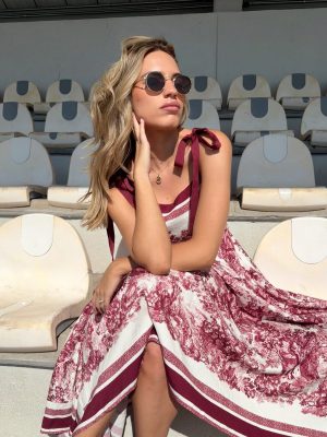 VESTIDO BURGUNDY DUPE